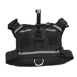 Dog Harness Mount for Camera, Chest and Back Fixation Pet Vest for Action Camera, Mount Vest, Adjustable Dog Harness for Large Medium Small