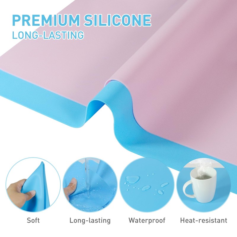 Silicone Craft Mats for Resin, Paint and Clay, 15.7 x