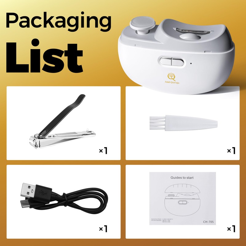 Aniel-Quiroga Automatic Nail Clipper – Electric Nail Trimmer & Polisher