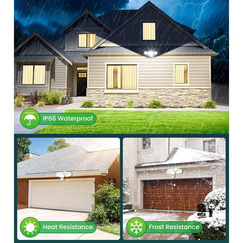 CLY 42W LED Spotlight with Motion Sensor Remote Control, 3600LM