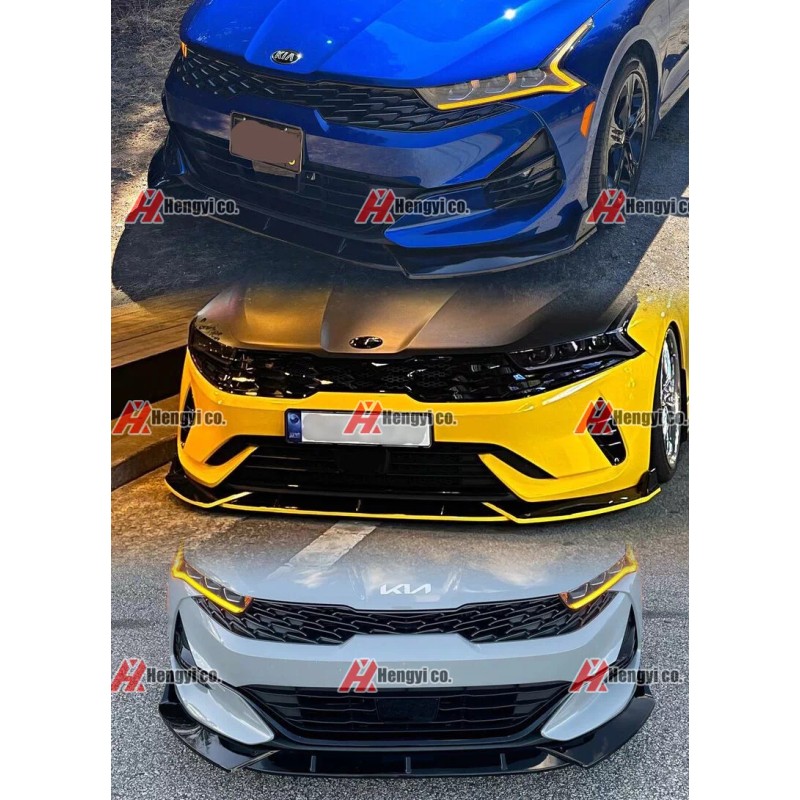 JES Motorsport Front Bumper Lip Splitter Chin Spoiler Gloss Black