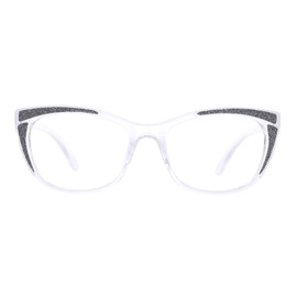 OCCI CHIARI 5.0 Reading Glasses Women Stylish Readers 1.0 1.25 1.5 1.75 2.0 2.25 2.5 2.75 3.0 3.5 4.0 5.0 6.0 (Clear, 5.0)