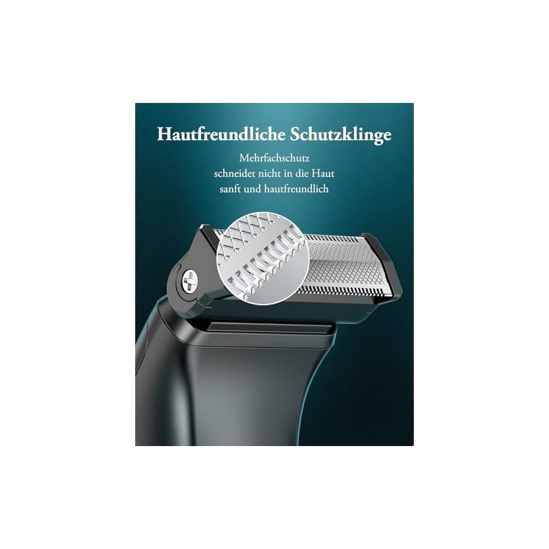 kensen Men's Intimate Shaver, Men's Intimate Area, 2-in-1 Body Shaver,