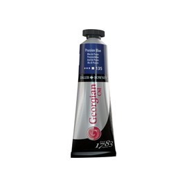Daler Rowney Georgian Oil Paint Prussian Blue 38ml Tube - Art Paints for Canvas Paper and More - Oil Painting Supplies for Artists and Students - Artist Oil Paint for Any Skill Set