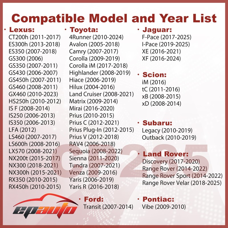 EPAuto CP285 (CF10285) Premium Cabin Air Filter includes Activated Carbon,