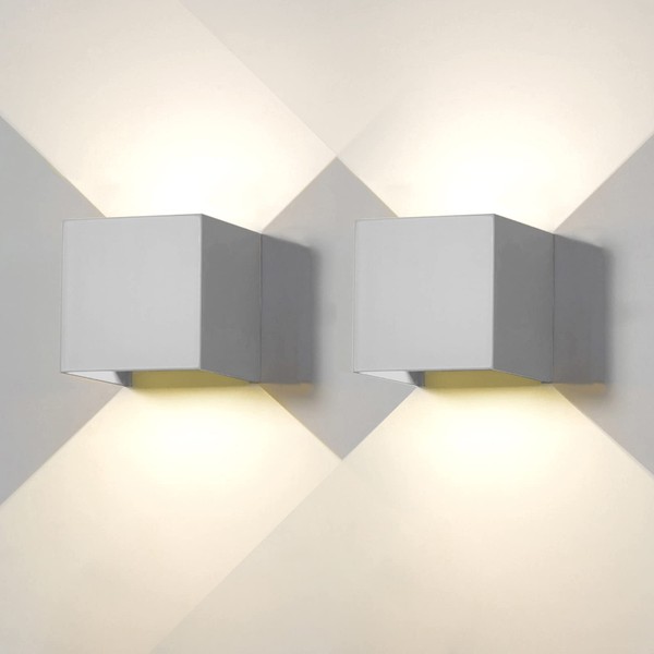 FUPE FUPE 2 Stck Wandleuchte aussen Innen LED Wandlampe Aussen