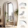 GlasFlength 71"x28" Deep Frame Full Length Mirror, Arched Floor Mirror-Proof