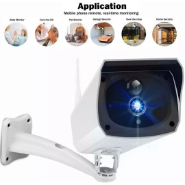 LINKPAL 1080P HD Wifi Outdoor Solar Energy IP Camera Wireless Surveillance IR PIR Motion