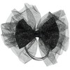 Laura Hair Rubber Girls Ribbon, Chiffon, Sparkle, Headband Size: Vertical