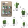 HannaFires 12PCS Decorative Refrigerator Magnets Set - Creative Cactus Fridge