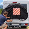 RV Caravan Rear Bike Cover for 1-2 Bicycles, 210D Oxford