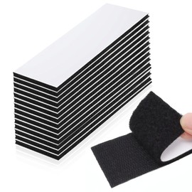 15 Sets Hook and Loop Tape with Adhesive – 2x4 Inch Strong Fabric Hook and Loop Patches for No Sew Clothes/Curtains, Indoor/Outdoor Use & Quick Fix Projects