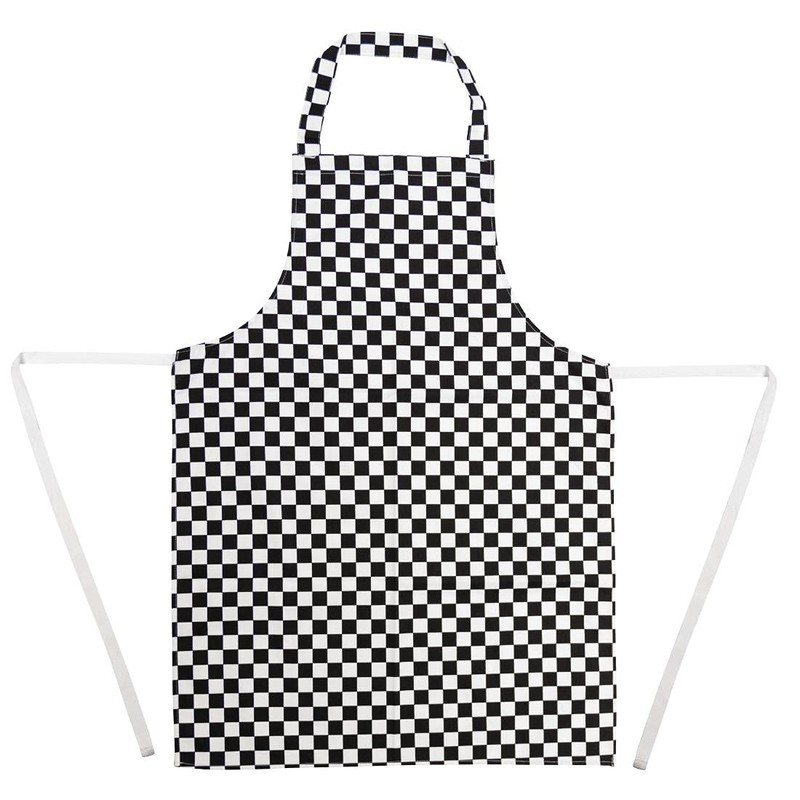 Whites Chefs Clothing A275 Poly-Cotton Apron, Black and White Check
