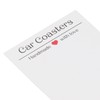 100 Set Car Coaster Packaging White Thick Coaster Display Cards