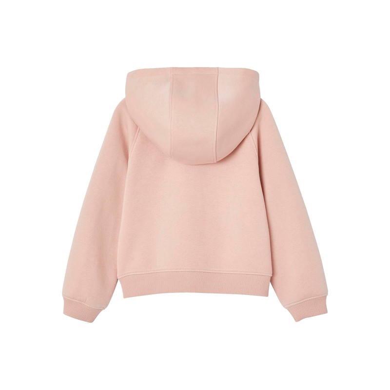 VERTBAUDET Girls Sports Hooded Sweatshirt, pink