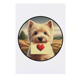 Azeeda 'Liebesbrief für einen West Highland Terrier' Temporäres Tattoo - Hautfreundlicher & Ungiftiger Abziehbild · Wasserfest (TO00084065)