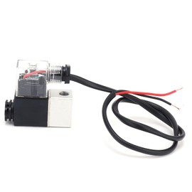 Solenoid Valve Air Valve Bleed Valve Check Valve Power Off Exhaust Valve Sensitive Durable Air?Tight Easily Operate Silent Air Compressor Accessories 187V-253V with Light/Wire