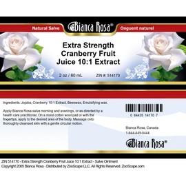 Bianca Rosa Extra Strength Cranberry Fruit Juice 10:1 Extract - Salve Ointment (2 oz, ZIN: 514170) - 3 Pack
