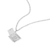 Wanderlust + Co Ravioli Silver Necklace Rhodium Plated Hypoallergenic Jewelry