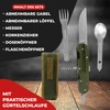 Outdoor German Army Cutlery Stainless Steel Camping Cutlery Set 5