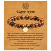 Stone Beaded bracelets for Women Men: Healing Crystal Bracelet Tiger