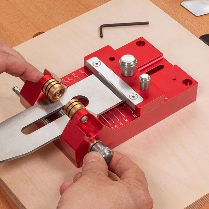 Honing Guide System, Aluminum Alloy Chisel Sharpening Kit for Chisels