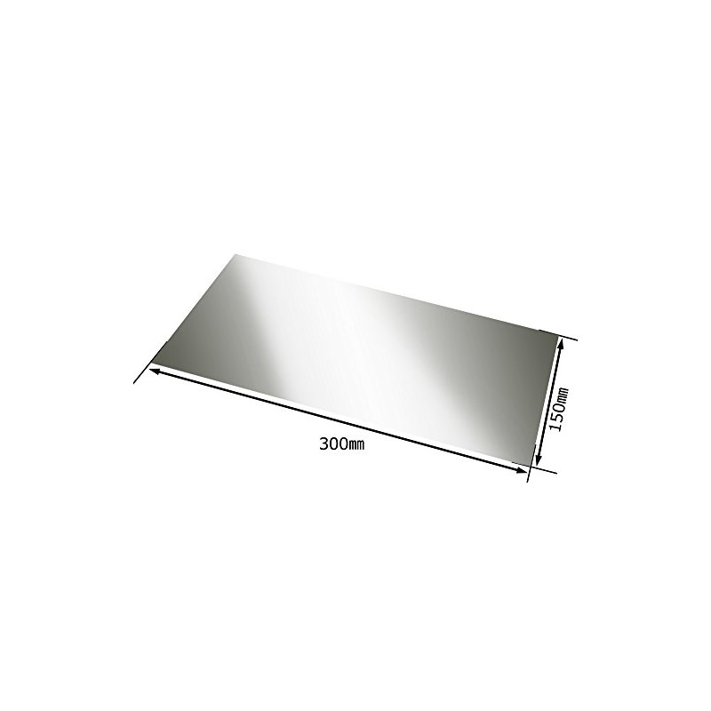Q-Ho SUS430 Stainless Steel Plate Slim 5.9 x 11.8 inches