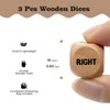 Left Right Centre Dice Game, 3 Pcs 16mm 6 Sided