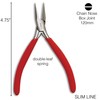 The Beadsmith Slim Line Chain Nose Pliers, 4.75 inches (120mm)