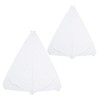 KICHOUSE 2pcs Speaker Stand Covers White Reusable Speaker Holder Stage