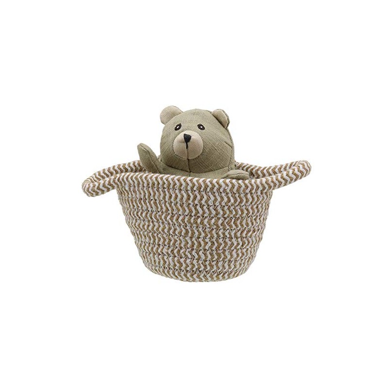 Wilberry Pets in Baskets Bear Plush Toy
