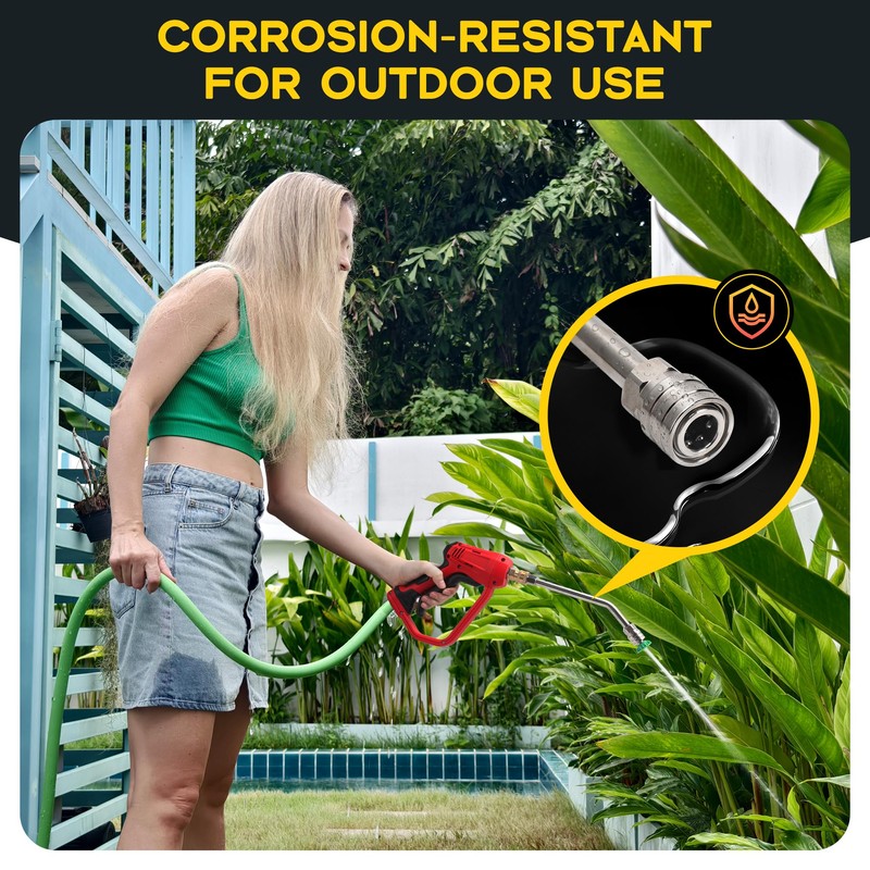 Pressure Washer Extension Wand with Gutter Cleaner Attachment, 30° 90°