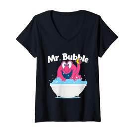 Mr. Bubble - Bubble Bath Hot Tub Wellness Bathtub V-Neck T-Shirt