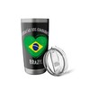 Brazil Flag Heart Jaboatao Dos Guararapes City Stainless Steel Insulated