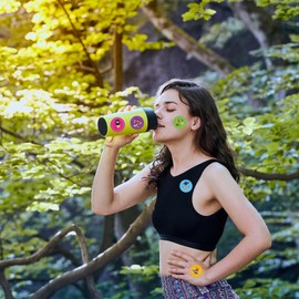 CupaPlay 500 Pieces Running Run Labels Roll Stickers-Run Sport Party Supplies Decorations Favors Jar Containers Letter DIY Sticker Labels Decals