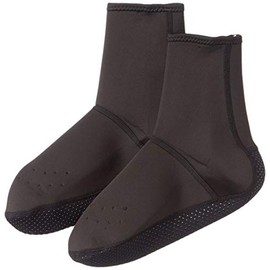 Kita No. 9860 Men's Inner Socks, Middle Length Type, L, Black