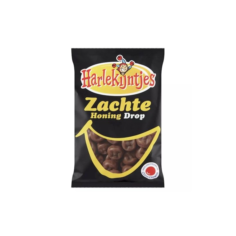 Harlekijntjes Zachte Honing Drop I Soft Sweet Honey flavored Licorice