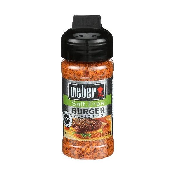 Weber Salt Free Burger Seasoning, 2.75 oz (3 pack)