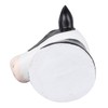 Black White Cow Head Wearing Glasses Statues Resin Stable Glasses