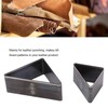 2PCS Triangle Leather Cutter Alloy Steel Hollow Punch Cutter Set