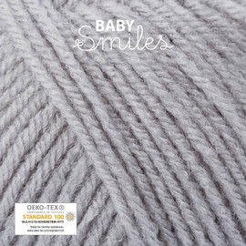 Schachenmayr Bravo Baby 185 hand knitting yarn, crochet yarn, baby yarn, 9801212, grey, 6 x 12 x 6 cm