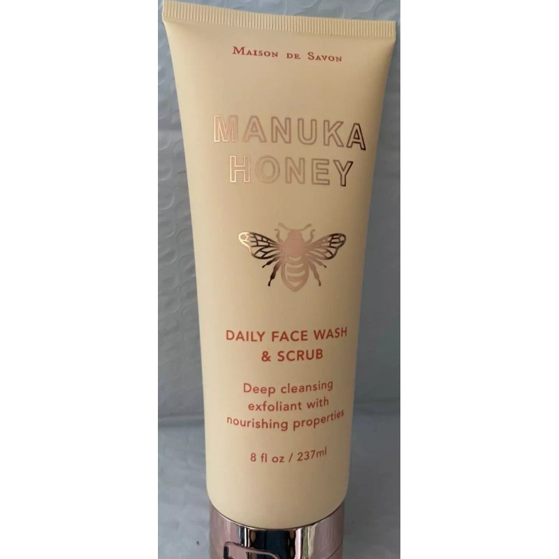 BLOOM&FIELD MANUKA HONEY DAILY FACE WASH &SCRUB DEEP CLEANSING EXFOLIANT
