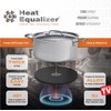 Heat Equalizer-8 inch Black Ceramic Finish Heat Diffuser – Aluminum