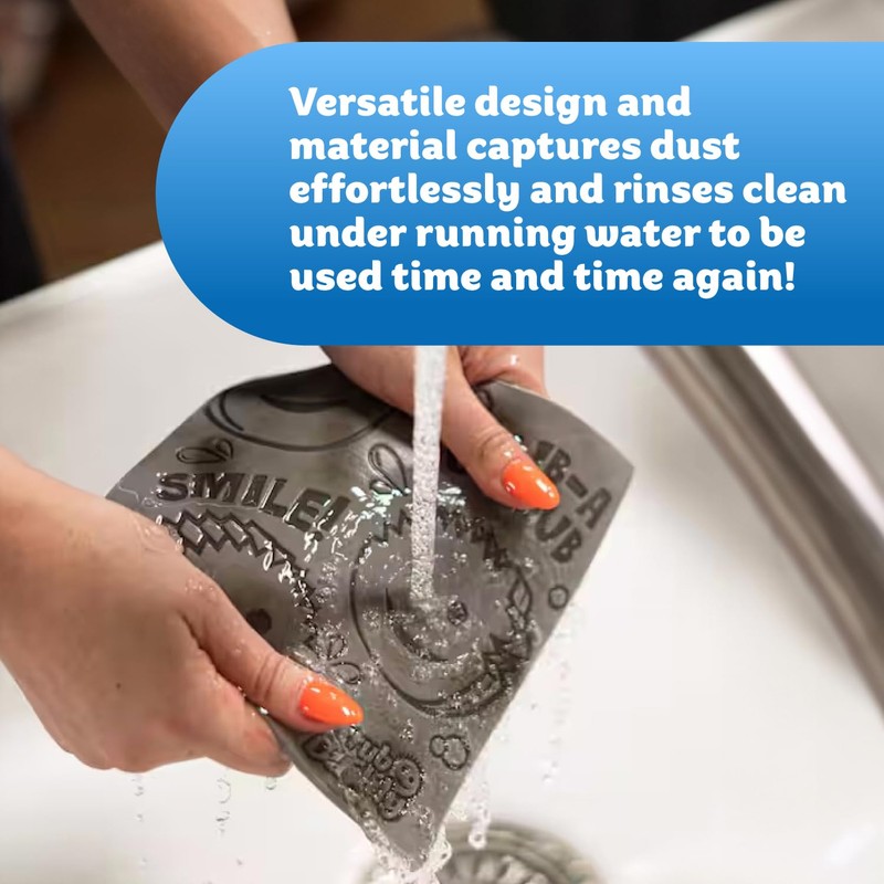 Scrub Daddy Damp Duster Towel - Durable Sponge-Like Dust Cleaner