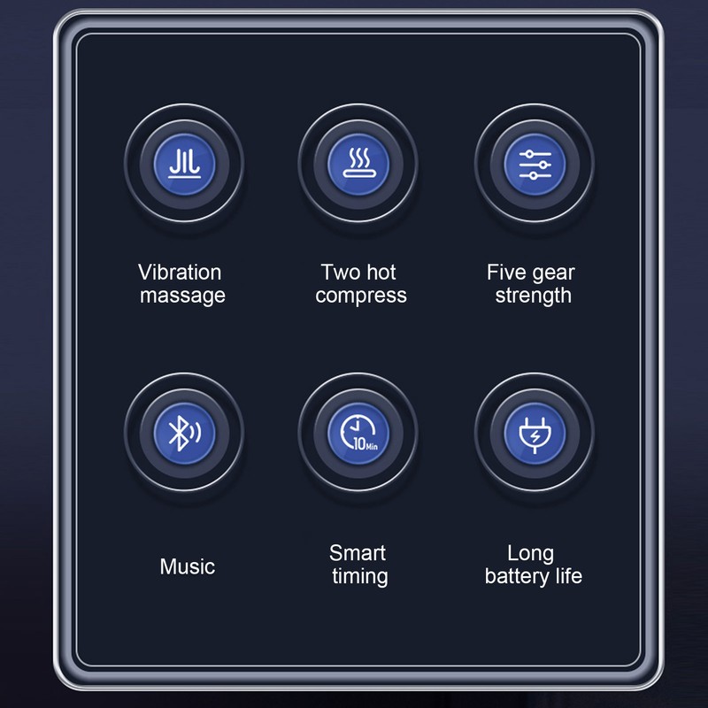 Eye Massager Heat Compression 5 Vibration Strength Timing 2 Modes