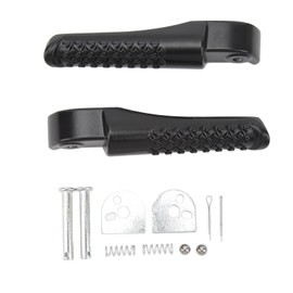 Qiilu Coleman Powersports BT200X/CT100U Trail/CT200U-EX/CT200U-EXR/CT200U/CT100U Mini Bike Front Aluminum Black Foot Peg Bracket Holder Replacement