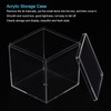 MECCANIXITY Clear Acrylic Plastic Storage Box Square Cube Display Case