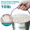 Rahato 10 lbs Small White Rocks for Planters, 3/8" White