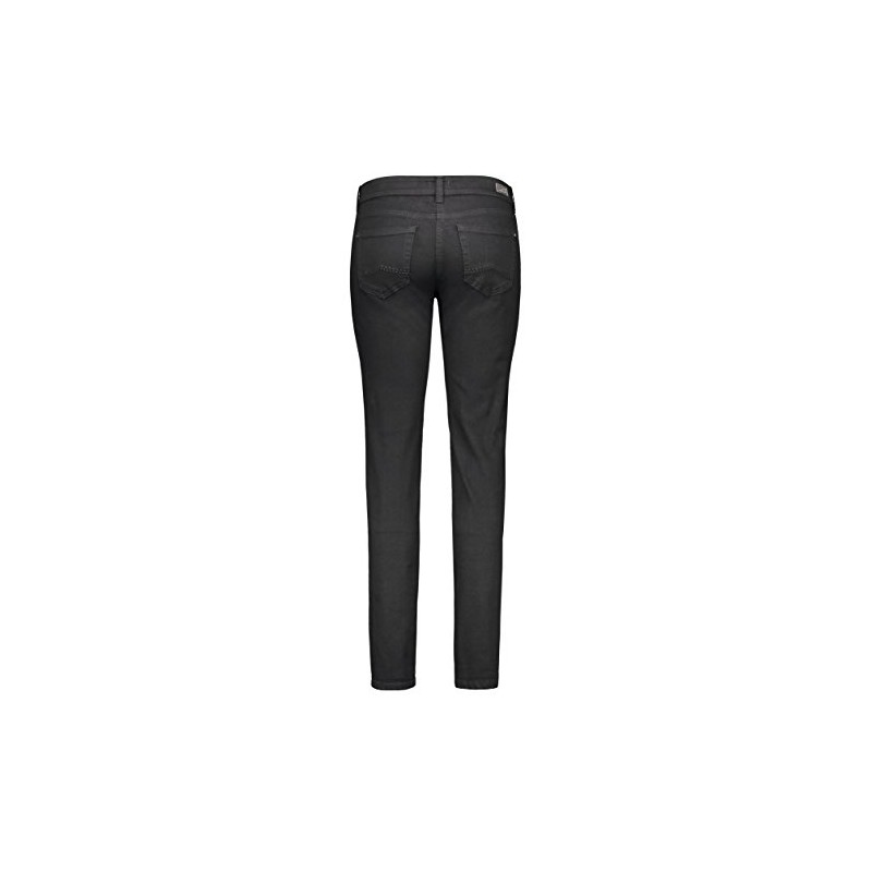 MAC Jeans Damen Carrie Pipe Straight Jeans, Schwarz (Black D999),