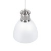 LED Universum "Steve" Pendant Light, Metal White with Silver Base,